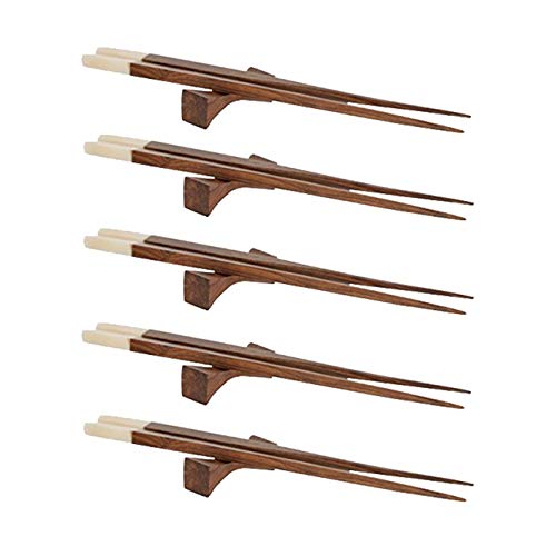 Buy INSTOOK 5sets Chopstick Natural Reusable Chopsticks Square Round