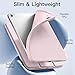 Akkerds Compatible with iPad (A16) 11th Generation Case 11 Inch 2025, for iPad 10th Generation Case 10.9 Inch 2022 with Pencil Holder, Slim Trifold Stand Protective Cover with Soft TPU Back, Pink