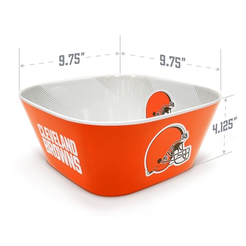 Image of YouTheFan NFL Cleveland Browns Large Party Bowl