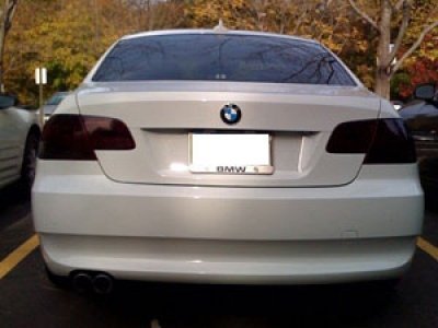 Image of KOMAS 12 inch X 48 inch Tint Vinyl Film Sticker Sheet Roll for Car Headlight, Tail Lights, Fog Lights with Squeegee + Cutter (Glossy Dark Black)