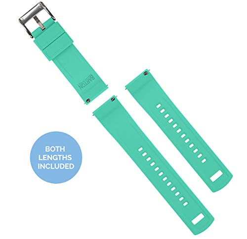 Image of BARTON Elite Silicone Watch Bands - Quick Release - Choose Strap Color & Buckle Color (Stainless Steel, Black PVD or Gunmetal Grey) - 18mm, 20mm, 22mm & 24mm Watch Straps