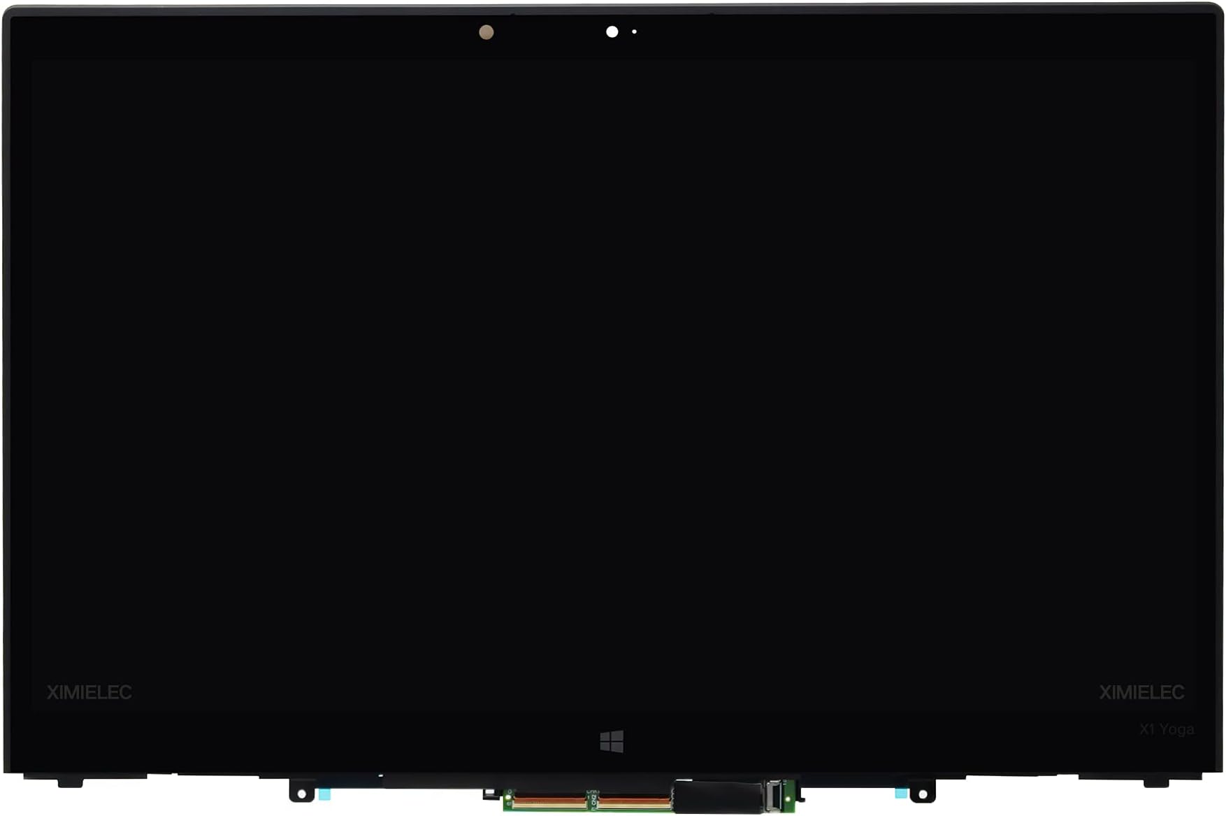 XIMIELEC LCD Screen Replacement 14.0" for Lenovo X1 Yoga 1st Gen 00UR190 00UR191 01AY703 01AY702 00UR192 LED Touch Screen Digitizer Assembly with Bezel WQHD (2560x1440)