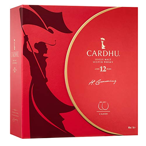 Cardhu 755674 - Juego de vasos de whisky para 12 años (2 vasos, alcohol, botella de 40 %, 700 ml)