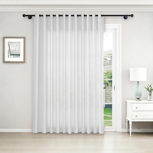Boho Linen Curtains, 100 Inch Wide