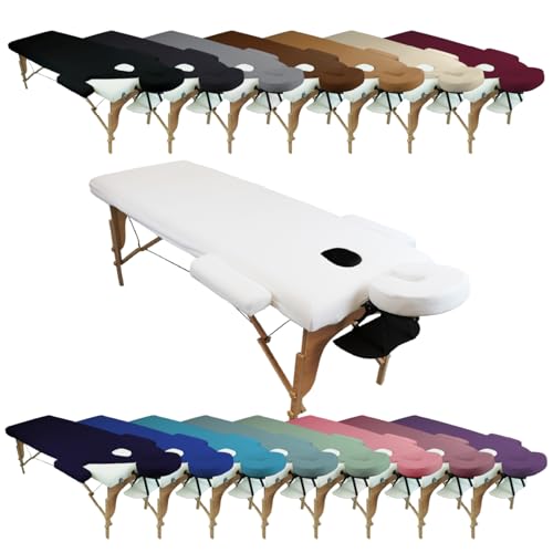Vivezen - Kit complet de housses pour table de massage - Éponge- Plusieurs coloris