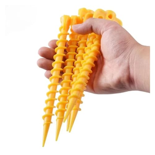 Clavijas de arena plásticas contra vientos costeros clavos para tienda de campaña 5 pzas 2