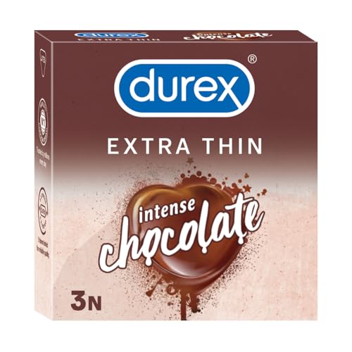 Image of Durex Extra Thin Intense Chocolate Flavoured Condoms For Men - 3s