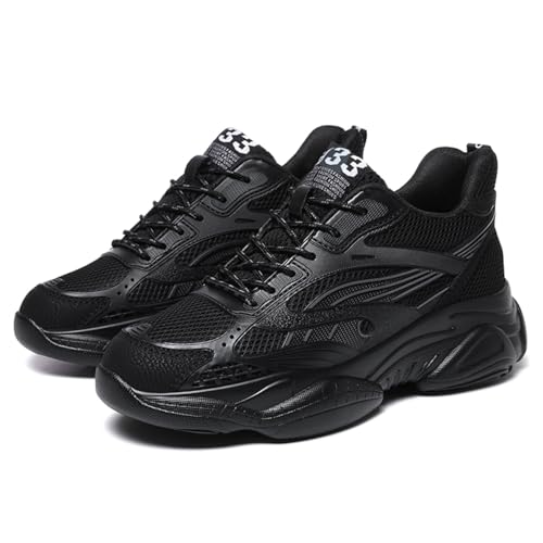 Men’s Elevator Chunky Sneakers 2.4" Height Increase – Invisible Height Boost Athletic Shoes – Fashion Thick-Soled Sport Sneakers – Breathable Walking & Gym Shoes for Casual and Streetwear2