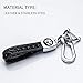 Hey Kaulor for Honda Leather Cover Key Fob Case Protector Jacket Remote Holder for 2015 2016 2017 2018 2019 Honda Accord Civic CR-V CRV Pilot
