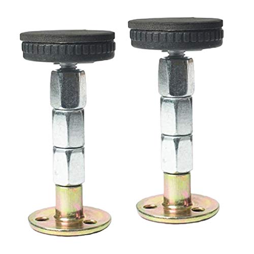 Baoblaze 2x Estrutura De Cama De Rosca Ferramenta Anti-vibração Cabeceira De Cama Fixa Parede Telesc