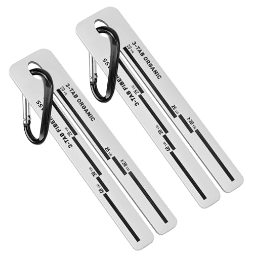 4/09 Shingle Gauge, Measuring Tool for Roof Shingle, Shingle Gauge with Carabiner Roofing Tools and Equipment for Measuring and Analyzeing The Thickness of Roof Tiles (2, 2 Pack)