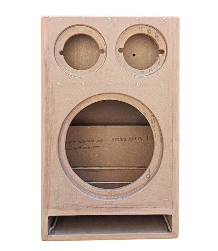 Image of NRS AUDIO 8 in Sub - Double 4 in Silk Dom Tweeter Car Sub Box [F-8-3-3]