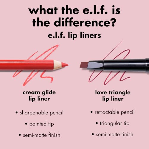 Image of e.l.f. Cream Glide Lip Liner, Shape & Sculpt Lips, High-Pigment Pencil, Semi-Matte Finish, Vegan & Cruelty-Free, Mauve Aside