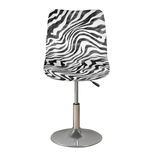 Image of Bar Chair Stool Cover,Zebra-Stripe 4 Pack Stretch Chair Slipcover for Counter Height Bar Stool Anti-Scratches Chair Covers