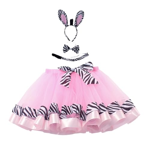 Jupe en tulle fille 4 couches avec doublure pour costume de princesse 1-10 ans