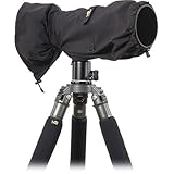 LensCoat RainCoat Rain Cover Sleeve Protection for Camera and Lens, Large (Black) RS LCRSLBK