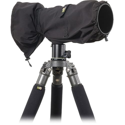 LensCoat RainCoat Rain Cover Sleeve Protection for Camera and Lens, Large (Black) RS LCRSLBK