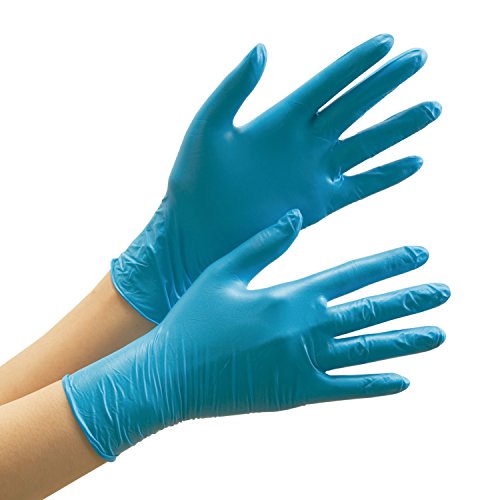 Amazon | ミドリ安全 ニトリルディスポ手袋 粉なし ベルテ772 ブルー