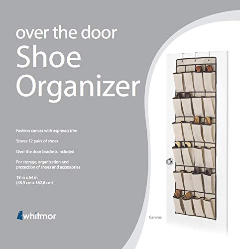 Whitmor 24 Pocket Over The Door Shoe Bag #TOP4