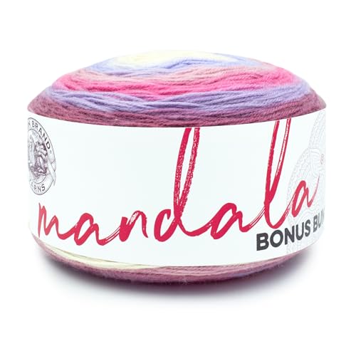 Image of Lion Brand Yarn, Colorful Mandala Bonus Bundle Yarn for Knitting, Crocheting, and Crafting, Wood Nymph, 1 Cake