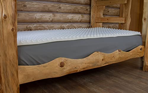 Everything Summer Camp Cabin Comfort - Fits All Cot Size Beds Comfortably -70 X 26 X 1.5 Inches - Super Soft (Egg Crate Mattress Pad (Cot Size), White) #TOP1