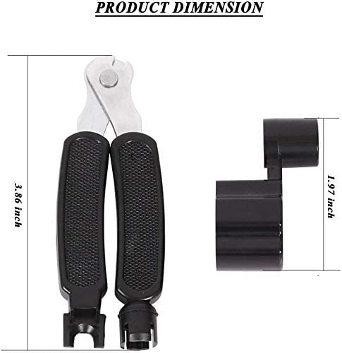Image of Imaginea Guitar String Winder 3-In-1 Multifunctional Guitar String Cutter & Guitar Bridge Pin Puller Guitar Repairing and Adjustment Tool for Acoustic Guitar with 5 Picks