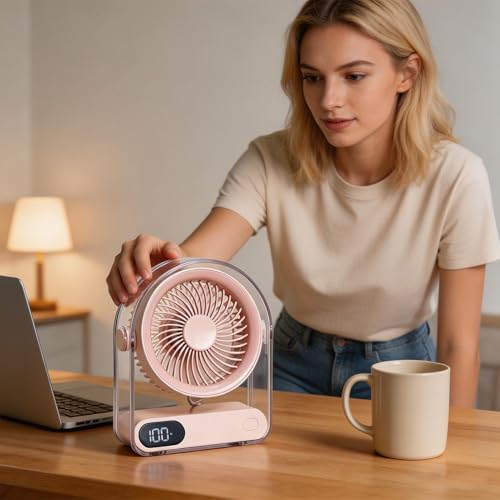Ventilateur de bureau USB réglable à 90 degrés et très discret