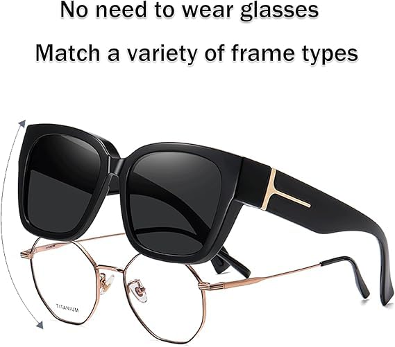 Myliia Eyewear, Myliia Fit Overs, Fit over Sunglasses, Sunglasses over Glasses Women, Trendy Square Oversized Frame3