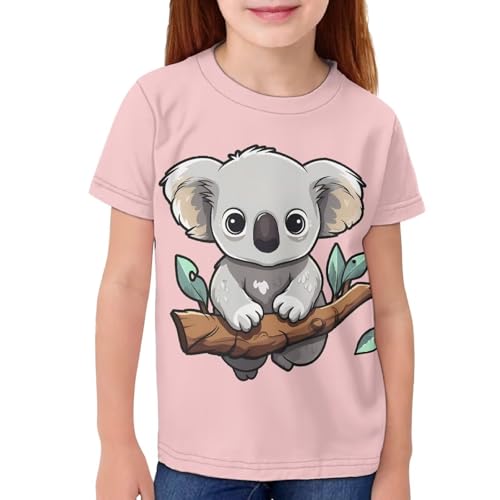 Image of JEOCODY Boys Girls Graphic Tees Funny 3D Printed Short Sleeve T-Shirts 3-16T