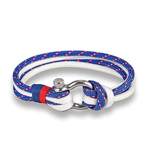 EXINOX Bracciale Nautica Uomo E Donna | Corda Nautica Acciaio inossidabile, Acciaio inossidabile Nylon