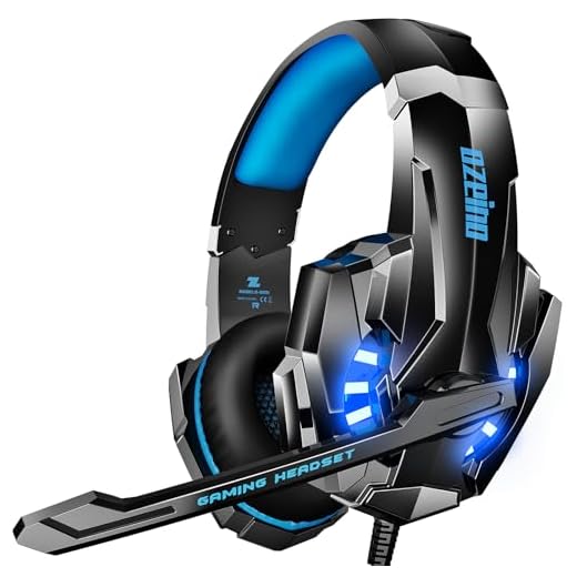 Cascos Gaming, Auriculares Gaming para PS4 PS5 PC Xbox One Switch, 3D Estéreo Sonido, Cascos con Microfono Cancelación de Ruido, Cascos PS4 con 3.5mm Jack