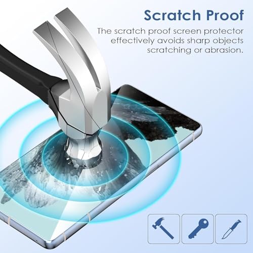 Image of SHILD -(Pack 2 Tempered Glass Screen Protector For Pixel 8 Pro Smartphone| Hd Perfect -Fits Design Google Pixel 8 Pro Tempered Glass Screen Guard -Fingerprint Working /9H Hardness