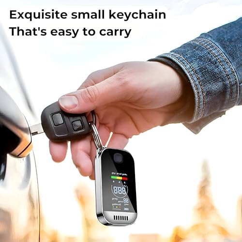 Image of Dewire Portable Digital Breathalyzer with 50 Test Memory, Non-Contact Testing, USB-C Charging, Professional Alcohol Breath Tester with HD Display - for Personal & Professional Use