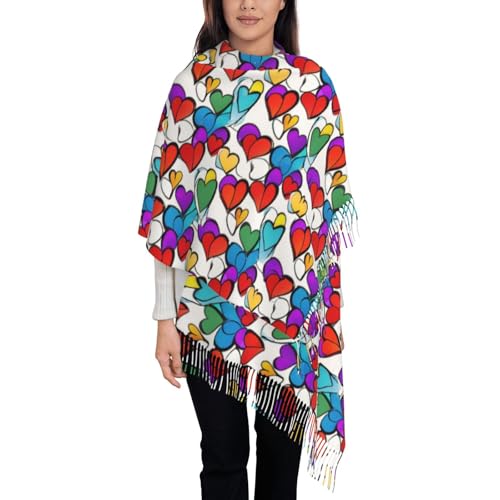 Écharpe à pompons personnalisée pour femme pour l'automne hiver