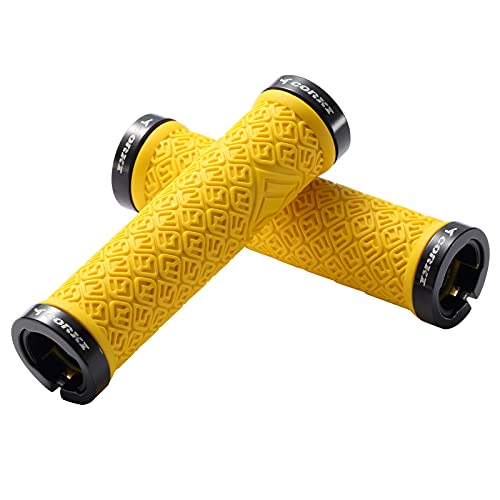 Bynccea Bicycle Grips,Double Lock on Locking Mountain Bike Handlebar Grips for MTB Mountain Bike