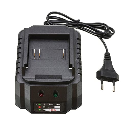 ALLZZY For 21V Cargador De Batería Adaptador De Corriente Cargador De Batería De Iones De Litio Accesorios De Herramientas Eléctricas (Color : EU Plug)