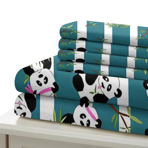 Parure de lit panda fermeture éclair housse couette 3D zébrée 135x200cm - 7