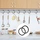 JOZMMZEOOA Duschvorhangringe,100 Stück Vorhang Haken Innendurchmesser 40MM Duschvorhang Ringe Shower Curtain Rings O-Förmig Gardinenhaken für Vorhangringe,für Duschvorhanghaken Küche/Bad（Schwarz）