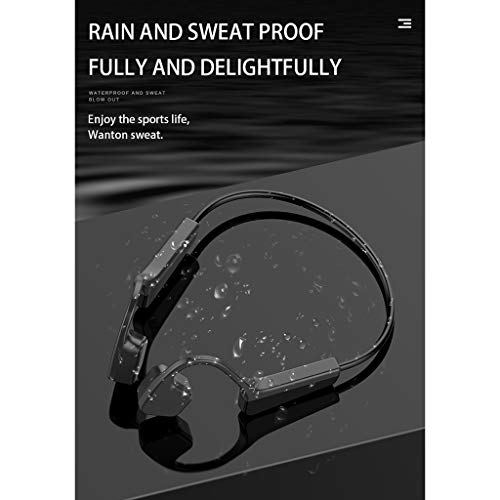 figatia Fones de Ouvido Esportivos de Condução óssea Bluetooth 5.0 Fones de Ouvido Esportivos Gratui