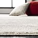 SAFAVIEH Adirondack Collection Area Rug - 4' Round, Ivory & Silver, Modern Ombre Design, Non-Shedding & Easy Care, Ideal for High Traffic Areas in Living Room, Bedroom (ADR113B)