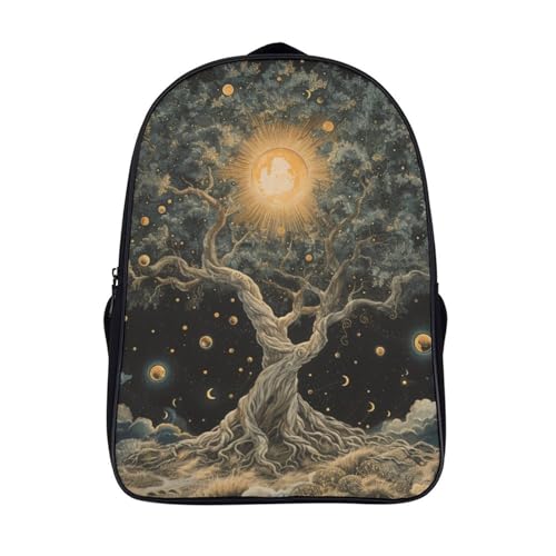 Sac d'école pour enfants Tree of Life avec imprimé 3D pour voyage 40x28x16cm