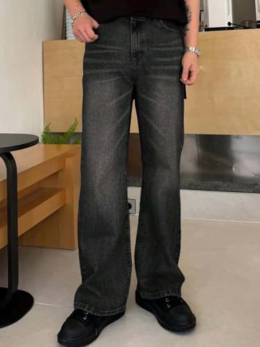 Image of KOTTY Men Jeans || Baggy Fit Jean's for Man || Loose Fit Low Rise Denim || Stretchable Casual Wear Jean,s || Dance Rap Rapping Style Pant for Men || Denim Cotton Jeans