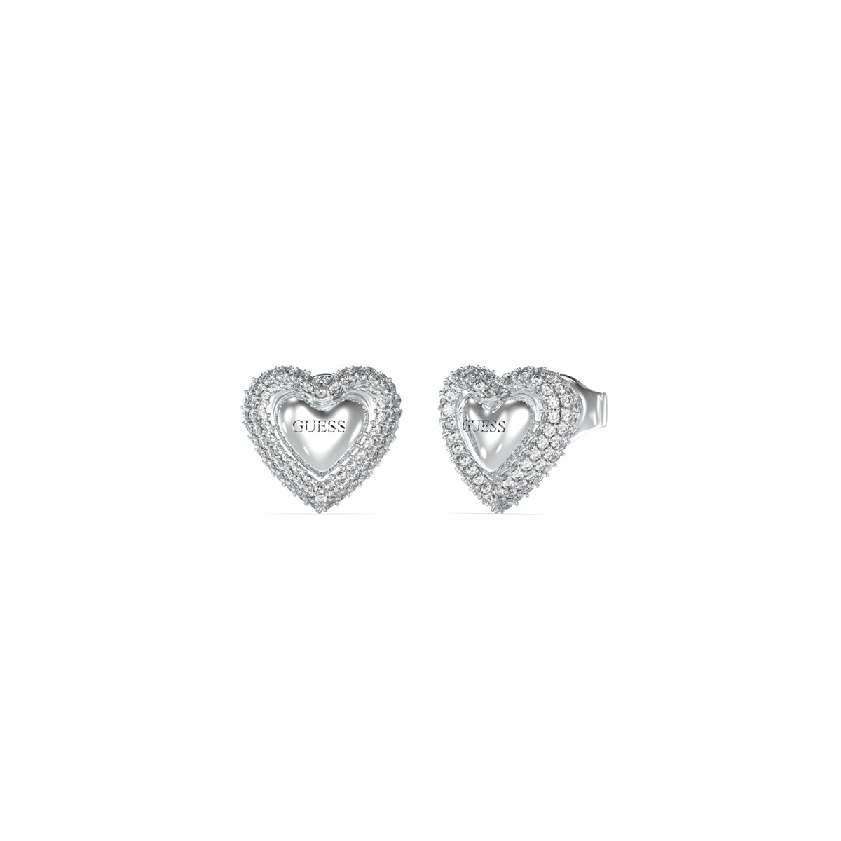 PENDIENTE GUESS - BELOVED Color: Plata