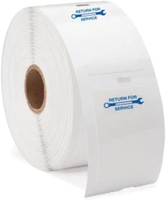 Slip-N-Grip Generic Wht Labels 1.5Inx2.25In 500/Roll W/Blue Wrench Image