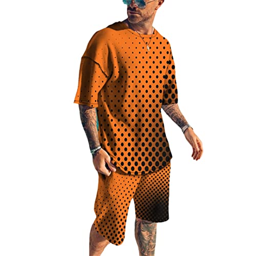 Ensemble t-shirt d'été homme grande taille 4XL imprimé 3D streetwear