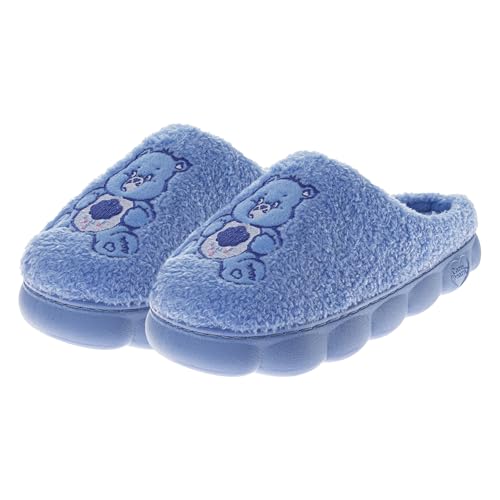 Josmo Care Bear Slippers for Girls Womens Cozy Plush Indoor Shoes Fun Fuzzy Bear House Slippers for Little Kids/Big Kids/Adults