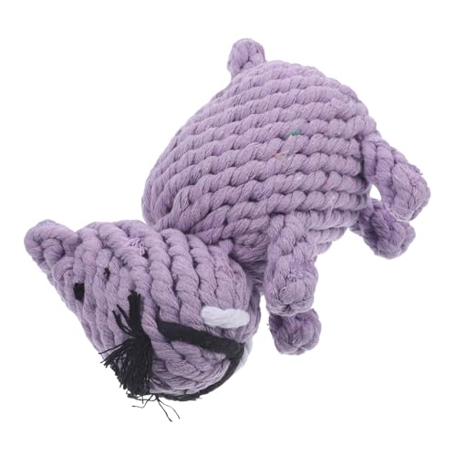 GANAZONO Rope Dog for Pets Interactive Hippo Shaped Chewing Durable Molar Rope for Puppies for Training and Playtime for Dogs
