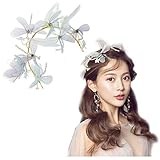 corona novia flores naturales 👑 【Diseño lindo】: estas diademas pueden aligerar instantáneamente el estado de ánimo del usuario y ponerlo de buen humor, perfecto para aquellos que son alérgicos a las flores y tienen dolores de cabeza con fuertes aromas florales.