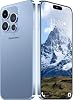Teléfono 15 PMAX Desbloqueado, Smartphone Batería 6800mAh Pantalla HD de 6.8", Android 14.0 16+512GB, 5G/Desbloqueo Facial/Huella Digital/GPS, Azul 2