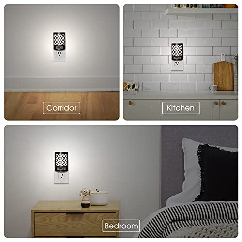 Led Plug In Night Light [2 Pack], Doresshop Night Lights Plug Into Wall, Dusk To Dawn Sensor Night Light, Decorative Night Lights, Adjustable Brightness For Bedroom, Hallway, Stairway, Daylight White #TOP5